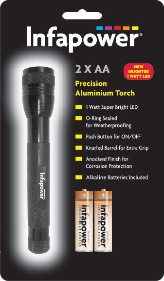 2 x AA PRECISION ALUMINIUM TORCH