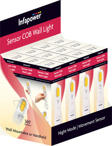 SENSOR COB WALL LIGHT (BOX of 12)