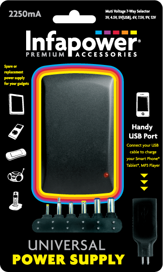 2250mA UNIVERSAL POWER SUPPLY