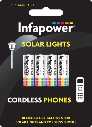 4 x 2/3 AAA 1.2v 400mAh Solar Lights/Cordless Phone