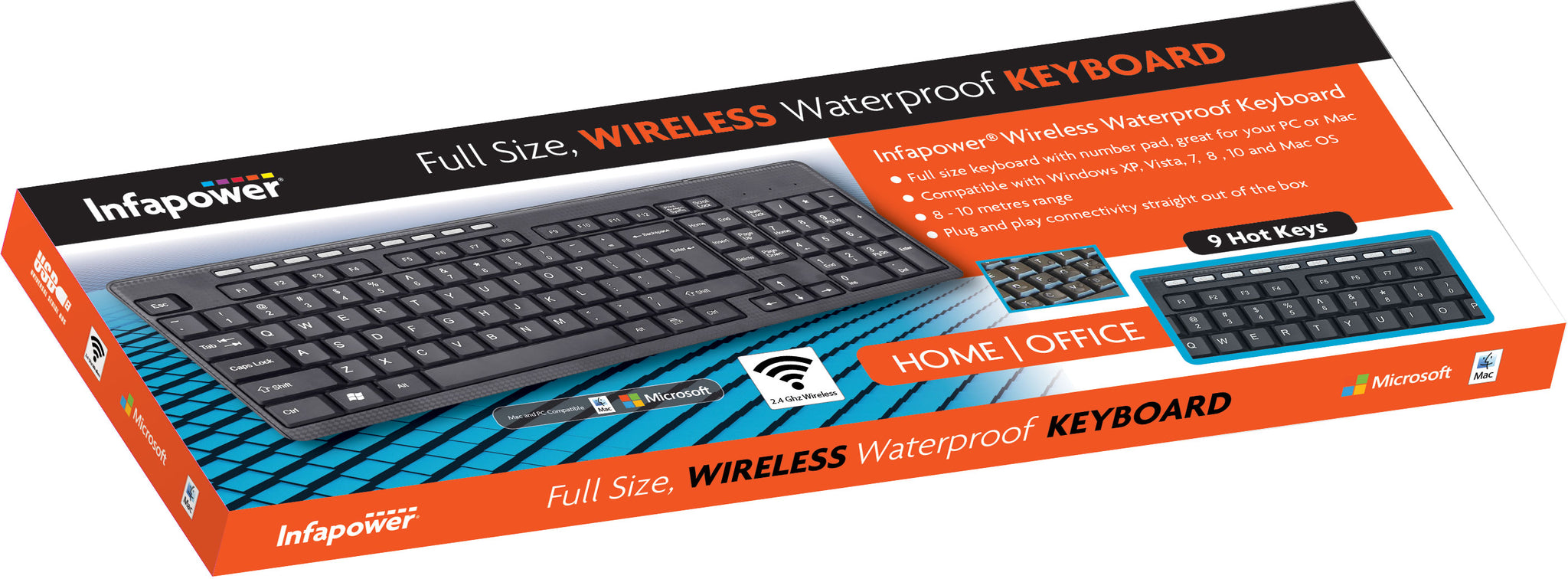 WIRELESS WATERPROOF KEYBOARD