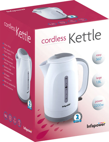 2200w 1.8L 360° CORDLESS KETTLE WHITE